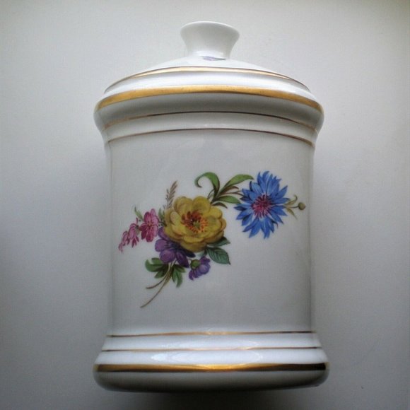 Vintage Alka Kunst Bavaria West Germany Made Porcelain Flowers Vase - Picture 6 of 6